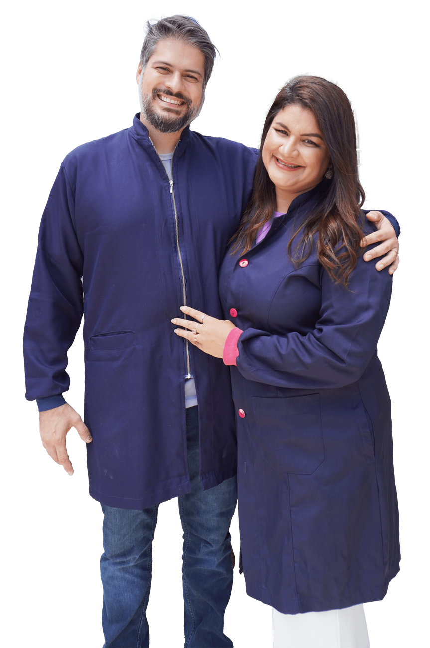 Dr. Felipe Evangelista e Dra. Roberta Valeriano, sócios fundadores da RadioVet